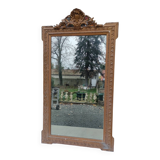 Old large golden mirror