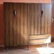 Scandinavian wardrobe in Macassar ebony