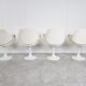 Vintage tulip dining chairs, 1960s
