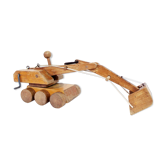 Jouet en bois label "Spielgut" tractopelle pelleteuse