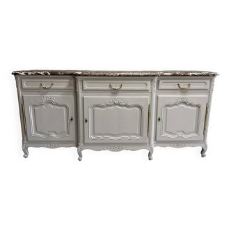 Regency style sideboard with red marble