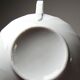 5 cups with two handles, Limoges porcelain Bernardaud "Palm"