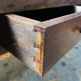 Solid oak farmhouse table restored 19th century