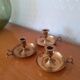 Lot de 3 bougeoirs en laiton