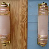 Pair of art deco wall appliques