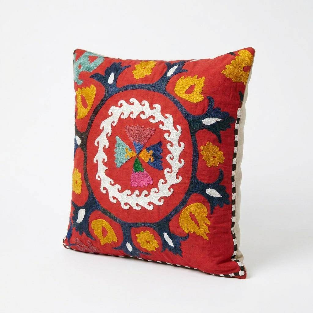 Vintage embroidered cushion cover 56x64 cm