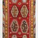 5x10 Light Color Yellow & Red Orientel Kilim Rug, 149x308Cm Vintage Kilim