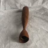 Bougeoir en bois de teck huilé vintage , design scandinave