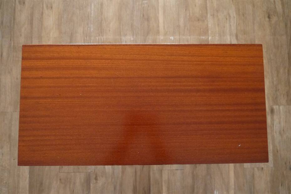 Scandinavian vintage console in teak and metal 1960
