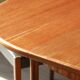 Round dining table with extension - McIntosh - 60s