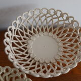 Braided ceramic basket, handmade Pichon Uzès