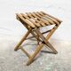 Wooden folding stool