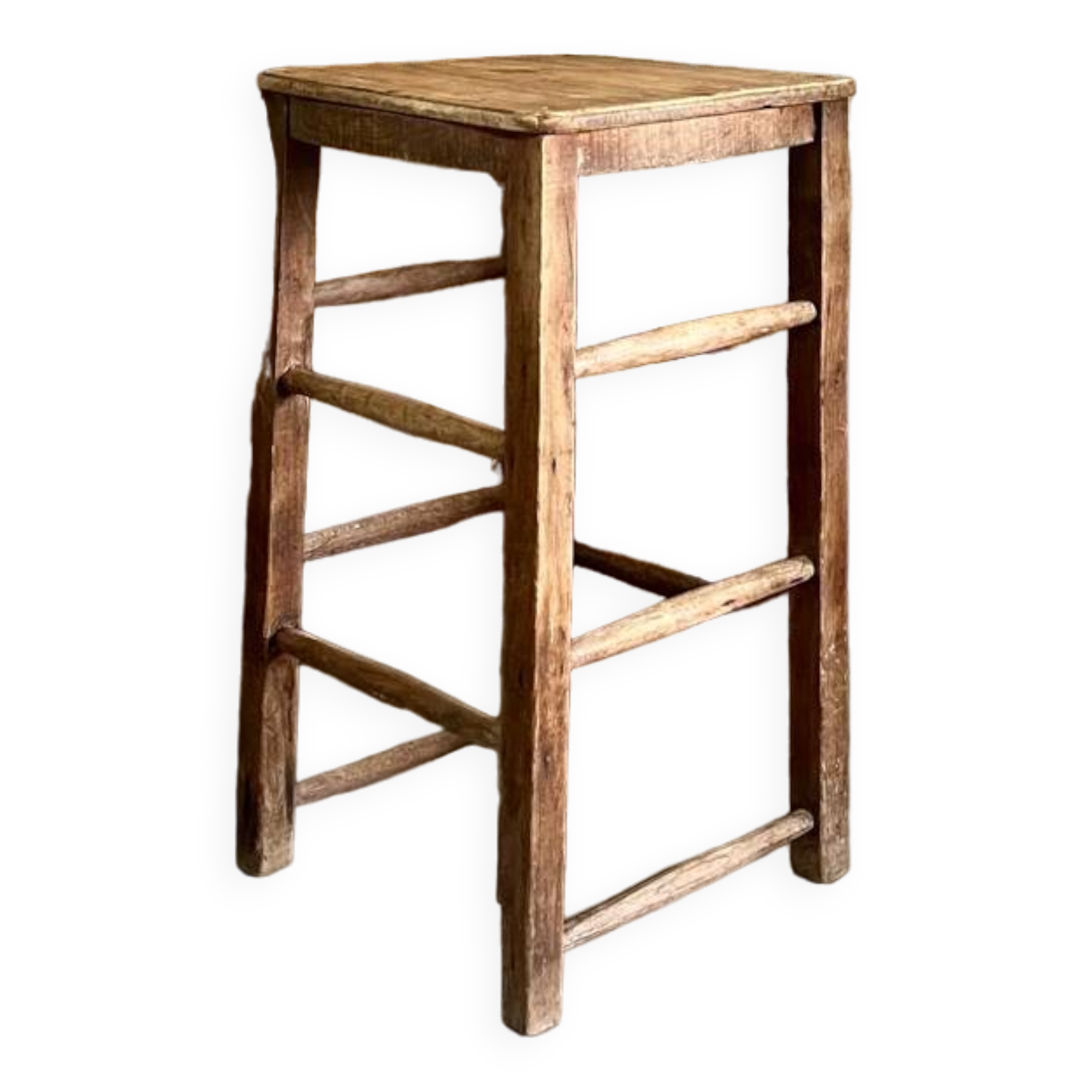 Wooden workshop stool