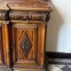 Two-part Renaissance-style buffet - Solid oak & marble, late 19th century