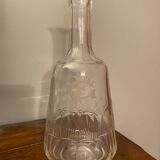 Antique carafe engraved FG