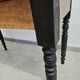 Antique farmhouse table in solid oak with turned legs