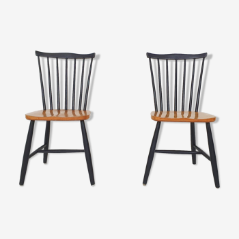 Pastoe style spindle back dining chairs,The Netherlands 1950's