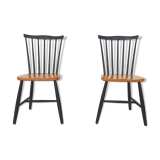 Pastoe style spindle back dining chairs,The Netherlands 1950's