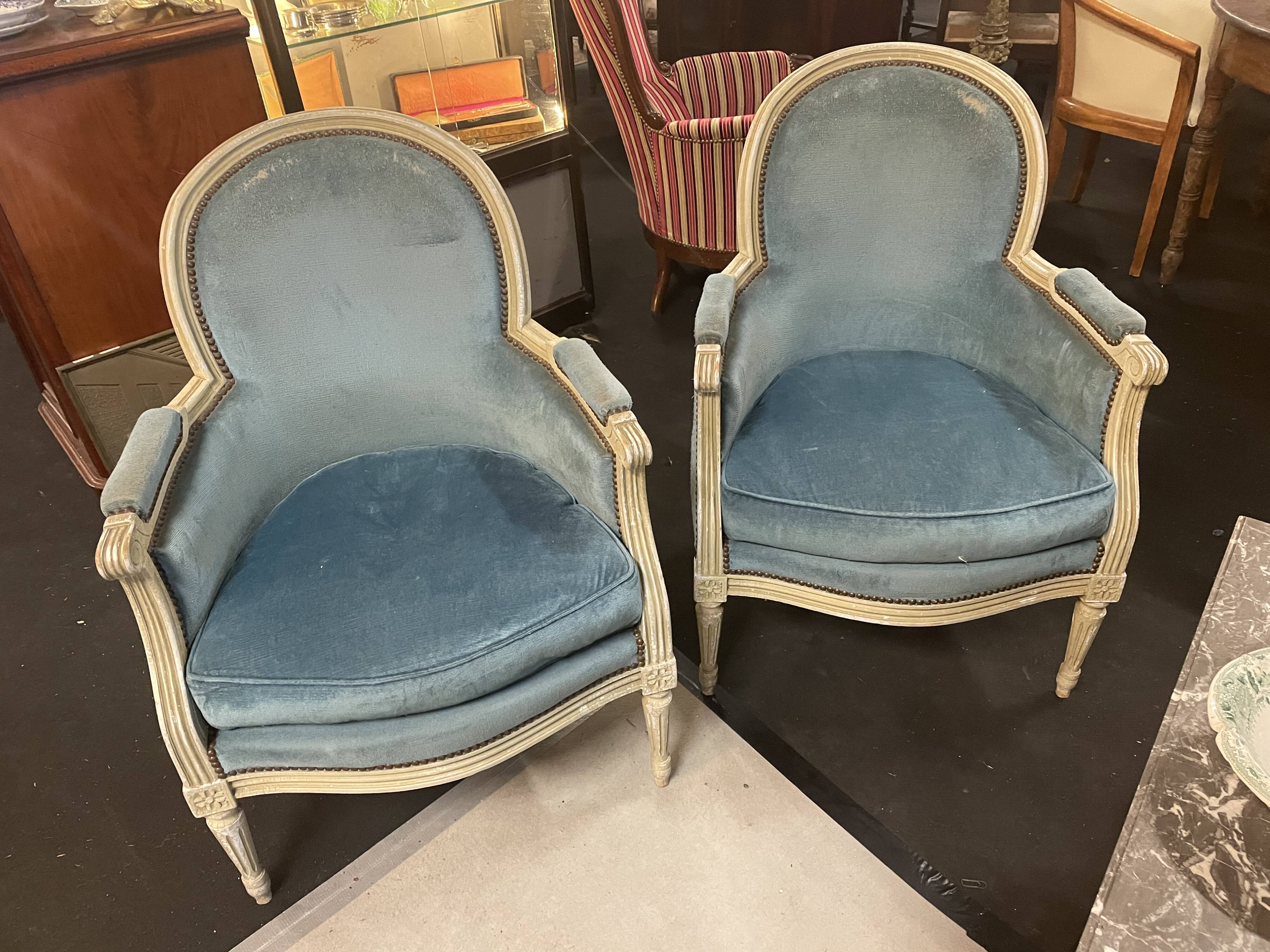 Paire de bergères