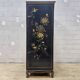 Vintage Chinese cabinet with gold leaf, flowers and birds (bar cabinet)