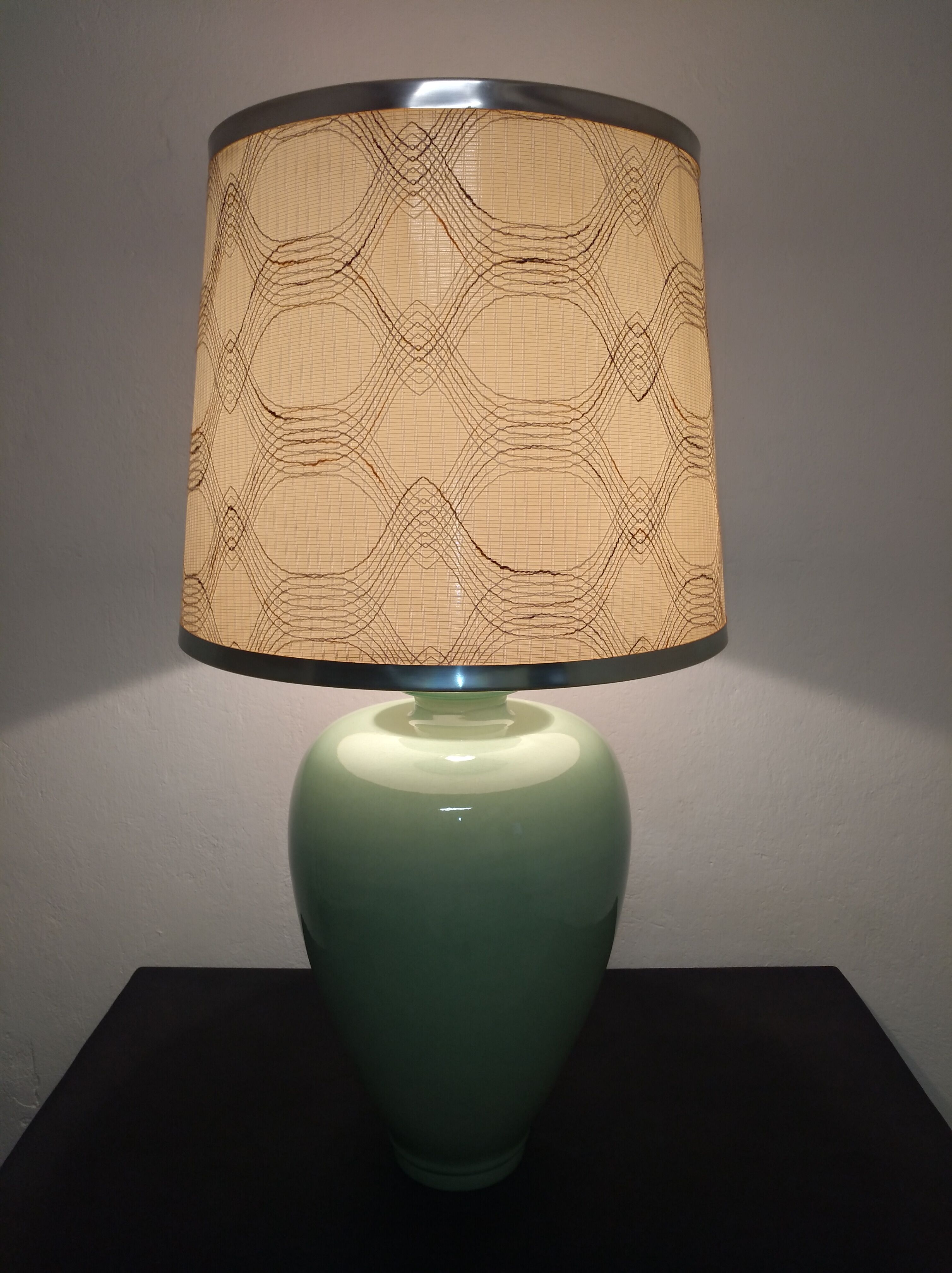 Charolles earthenware lamp from the 70s/80s