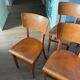 Set of 4 vintage Thonet chairs, vintage chair, dining chair - retro vintage bistro chair - signed Thonet