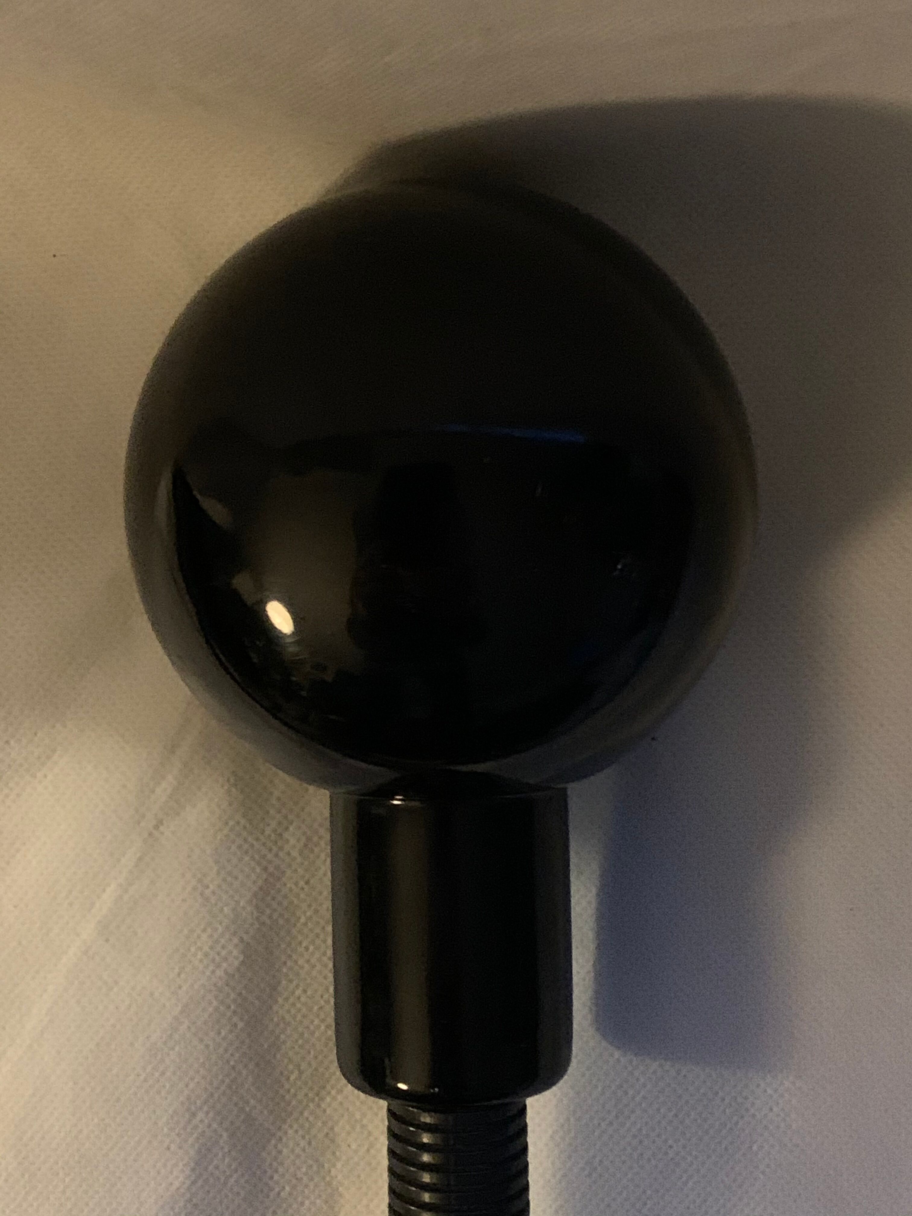 Black Hebi lamp by Isao Hosoe for Valenti Luce 1970