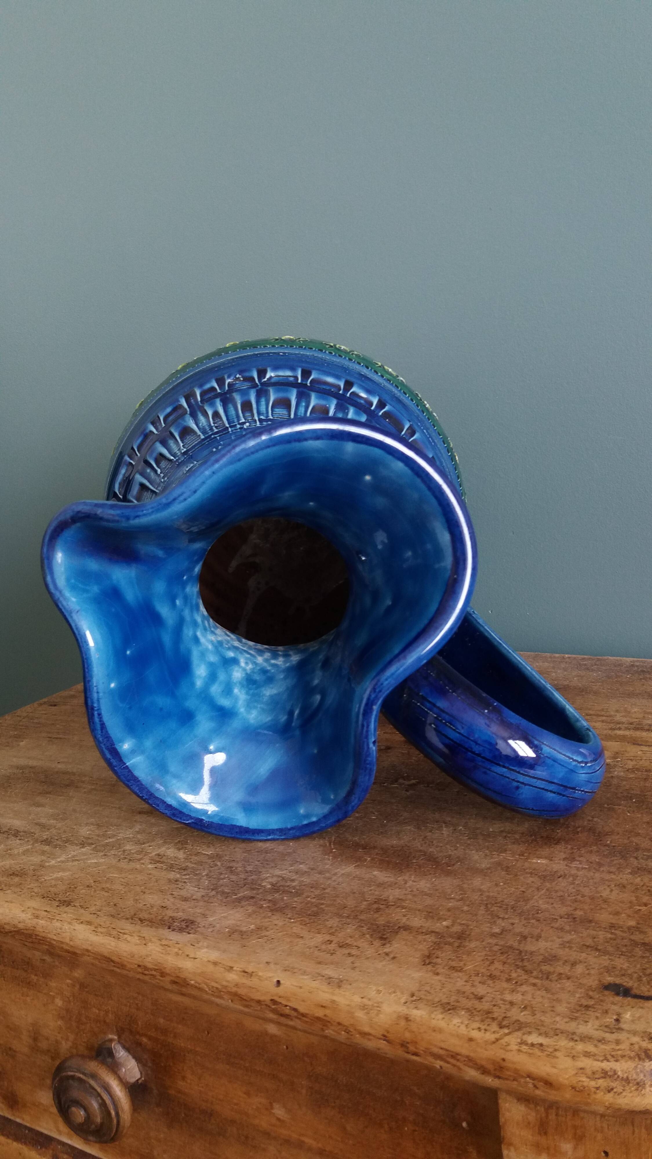 Nedo Scappini vase pitcher for Nuovo Rinascimento, Italy, Aldo Londi style