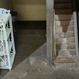 Wooden 1950s doll house with furniture