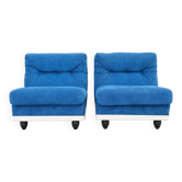 Chaises de salon modernes italiennes vintage, années 1970