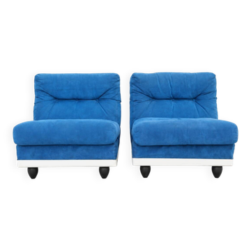 Chaises de salon modernes italiennes vintage, années 1970
