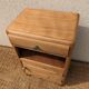 Vintage bedside table with compass legs