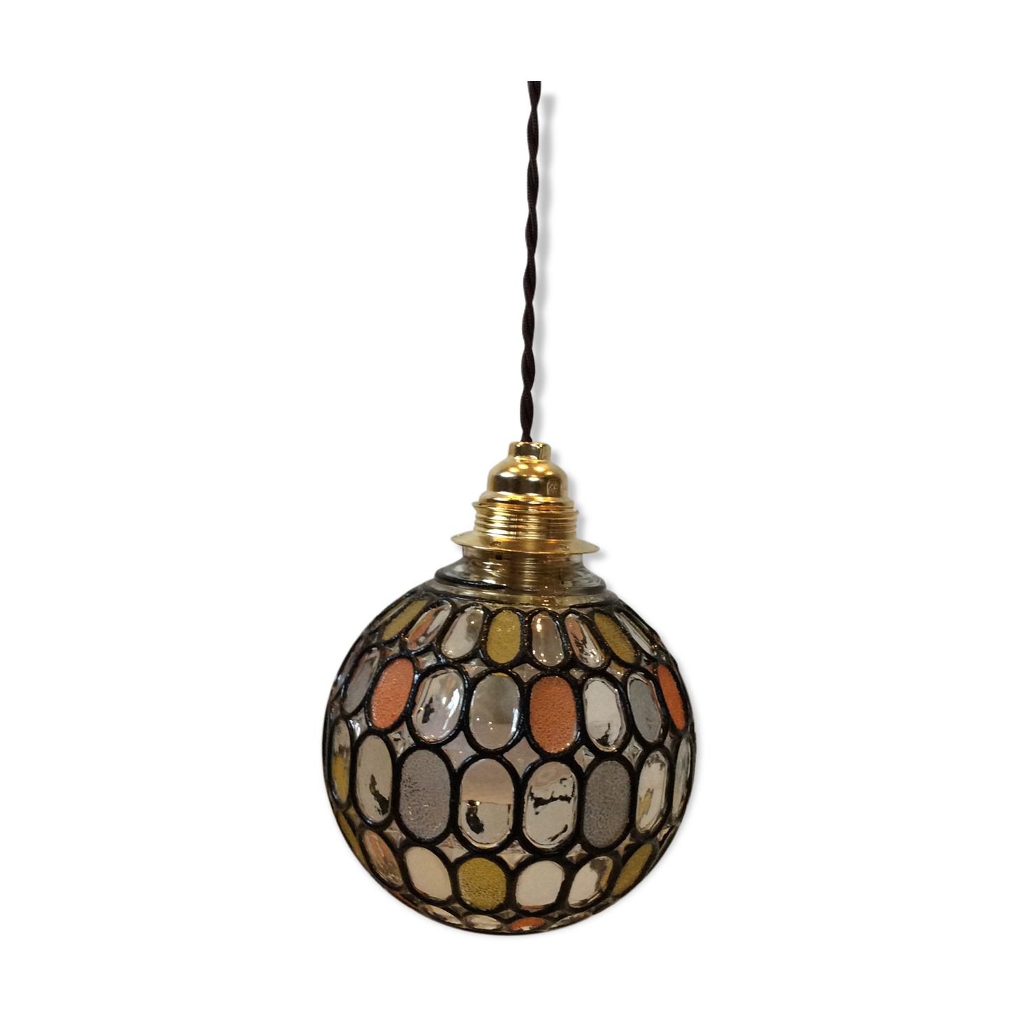 Vintage ball hanging lamp