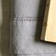 Drap ancien en lin et coton teinté en gris tourterelle