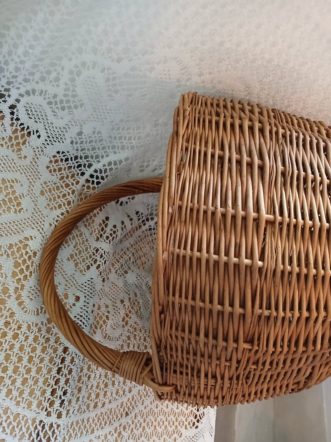Antique rattan/wicker basket