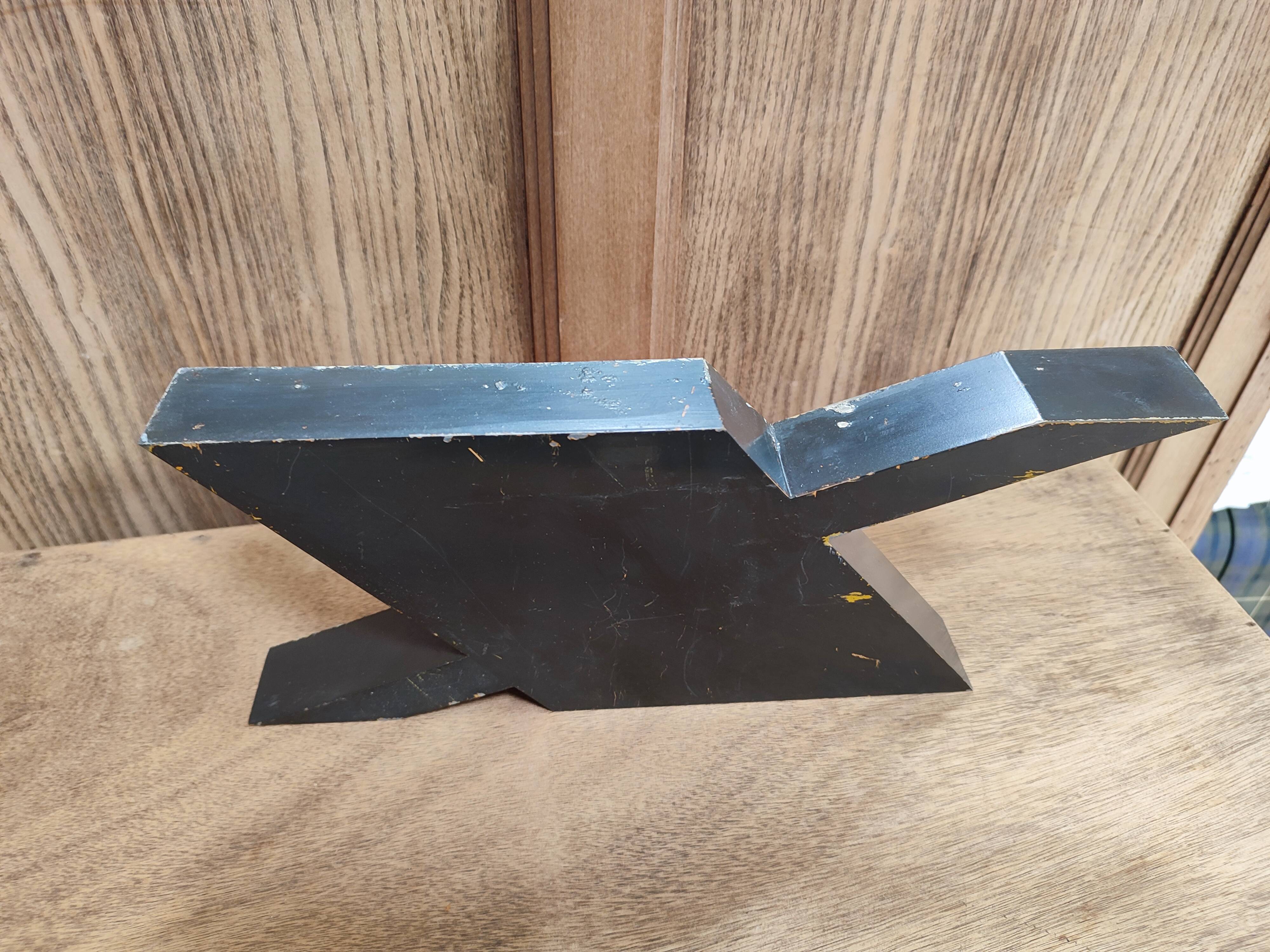 Vintage sign letter X year 50