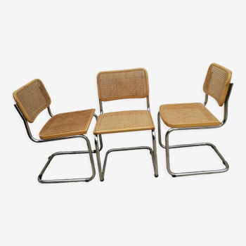Trio de chaises de Marcel Breuer