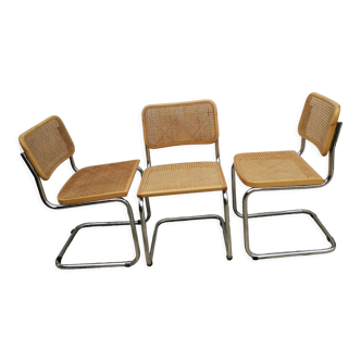 Trio de chaises de Marcel Breuer