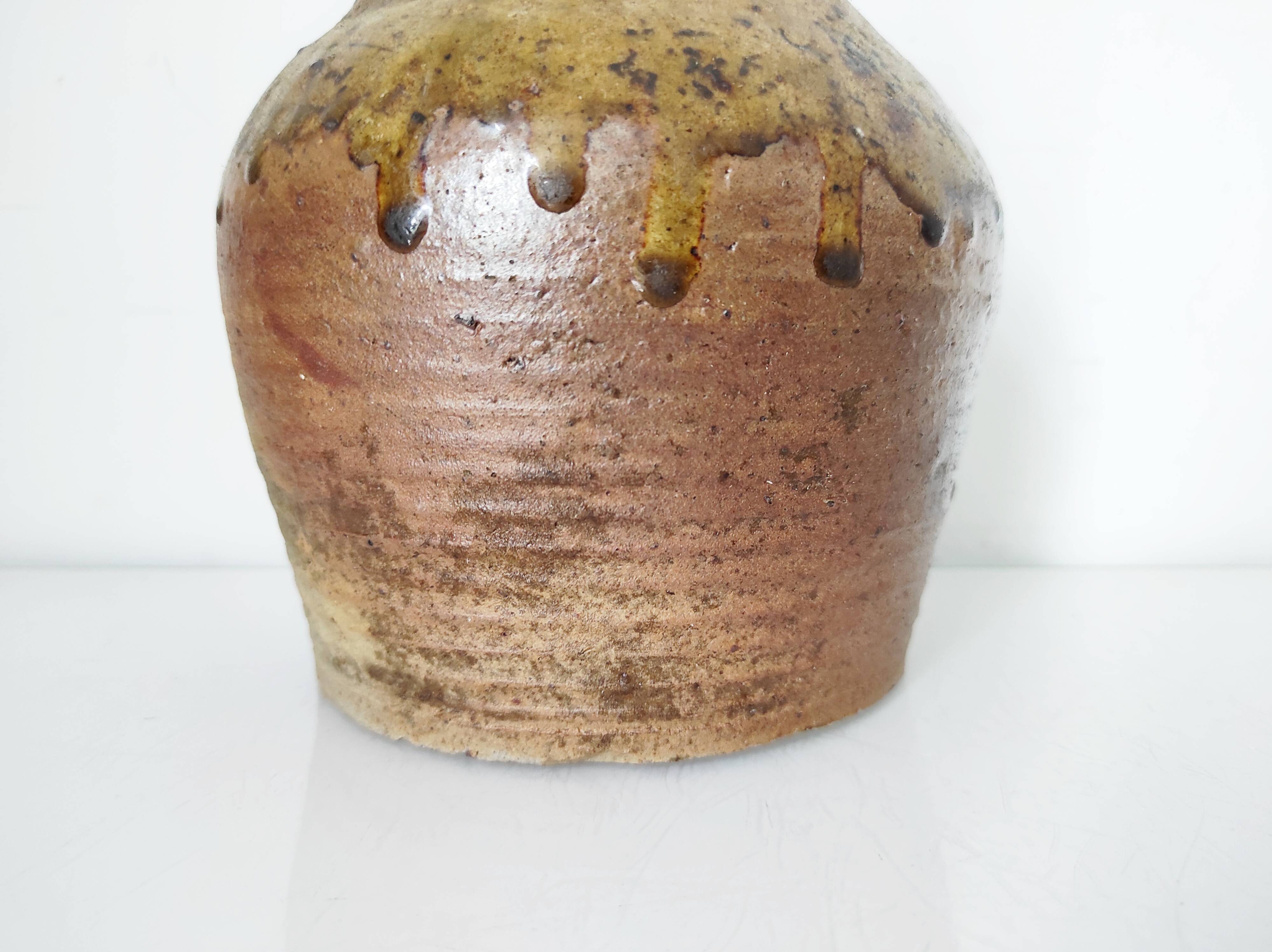 19th century ceramic oil jug