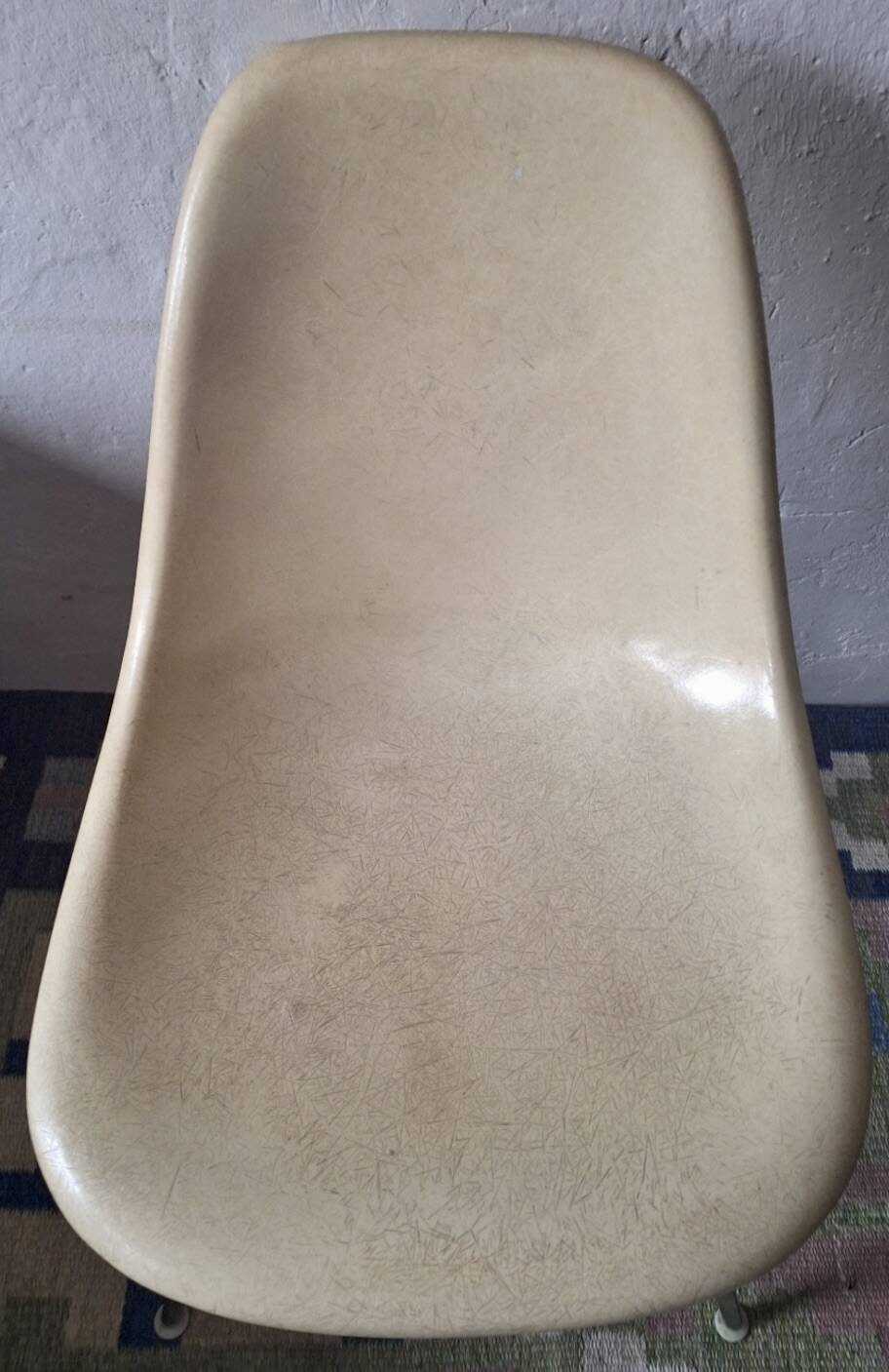 Early DSX fiberglass chair by Charles & Ray Eames for Herman Miller, 1950s