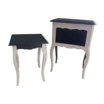Duo of bedside tables