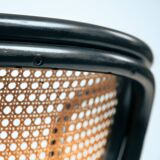 Thonet bentwood webbing chairs 214f 210r chairs, set of 2
