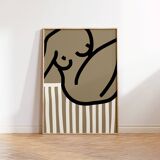 Female figure giclee art print, 50x70cm