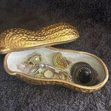 Vintage 1960s-70s ceramic peanut box