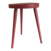 Tripod stool in solid oak - mid 20th century