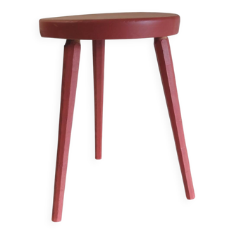 Tripod stool in solid oak - mid 20th century