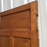 old oak sanitary door of the bank of France