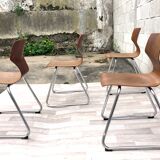 4 vintage Flottoto chairs