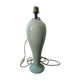 Longwy balustre enamel lamp foot in celadon earthenware stamped around 1940