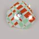 Mid-Century Czech Glass Pendant Lamps with Colorful Decor, 1970s, Set of 6